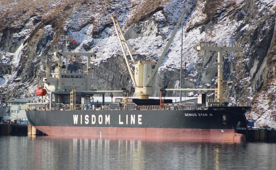 M/V Genius Star XI moors in Dutch Harbor | KUCB